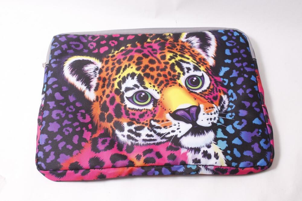 Lisa Frank Leopard Laptop Bag 16x12" Bright Colors Accessory ~ 260730-WH 511